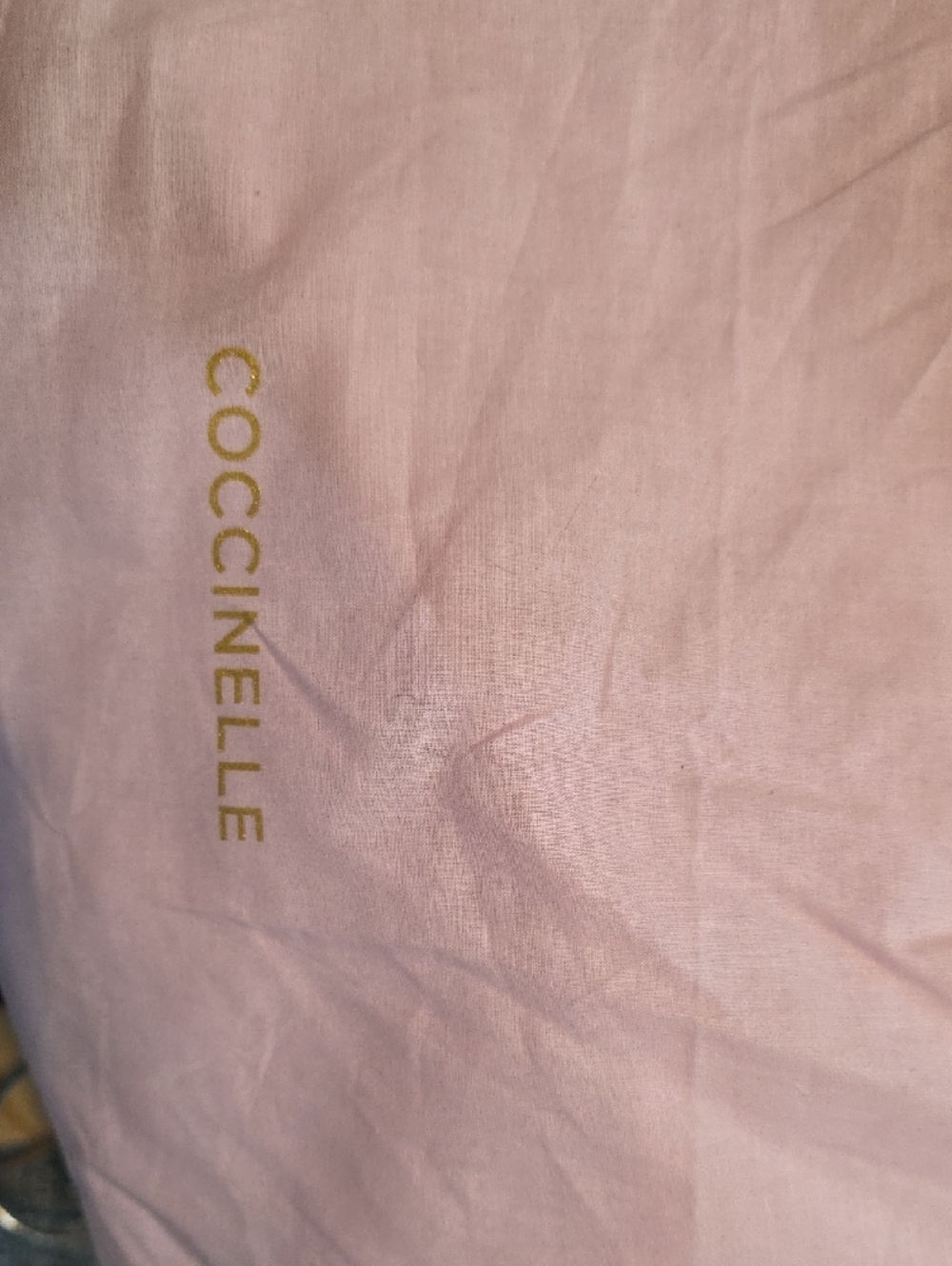 Coccinelle Cream Leather Crossbody Bag with Gold Logo - Picture 6 of 12